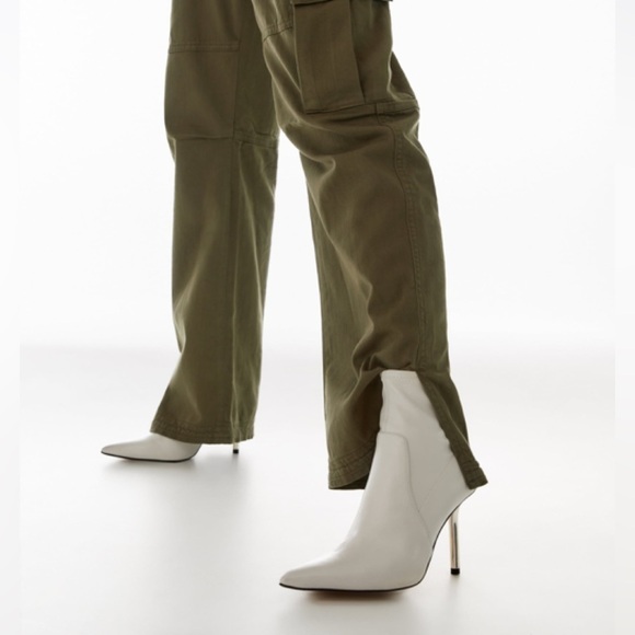 NWT ZARA METALLIC HEELED ANKLE BOOTS - Picture 6 of 7